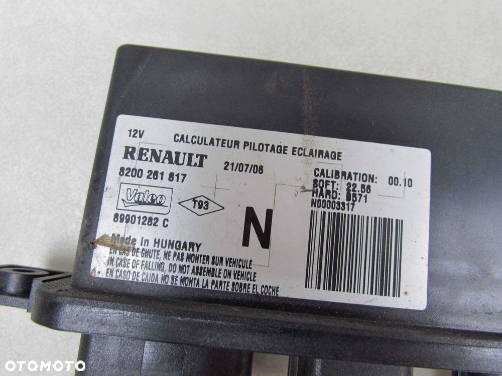 RENAULT CLIO III MODUS MODUL STEROWNIK SWIATEL 8200261817 - 4