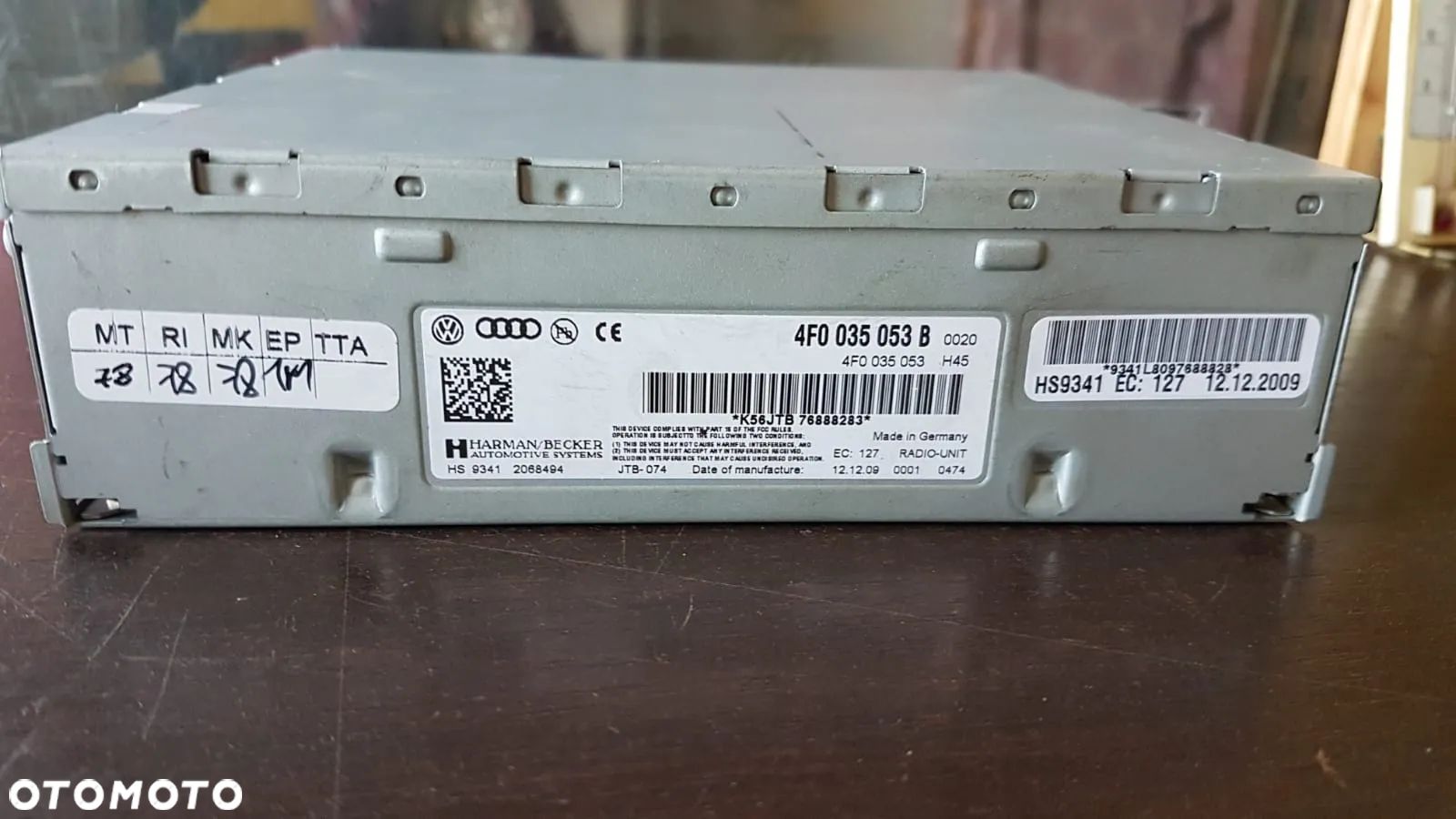 TUNER RADIA AUDI Q5 A4 B8 A5 4F0035053B - 1