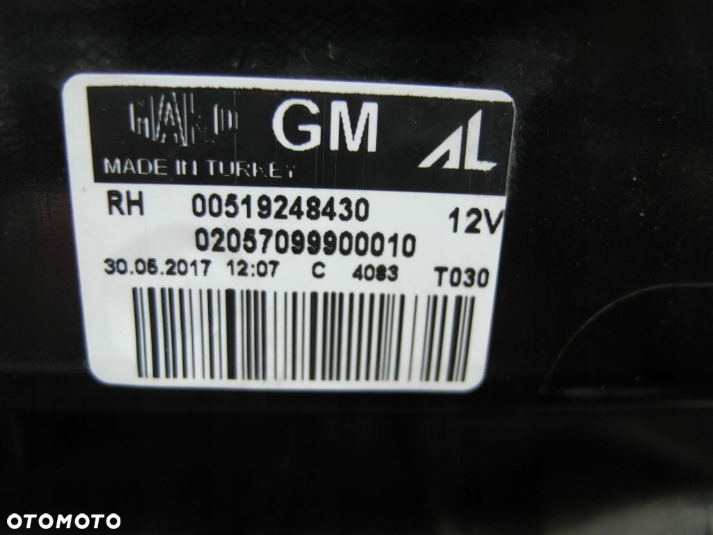 Opel Fiat Combo D Doblo II lampa prawy tyl PRAWA TYLNA - 4