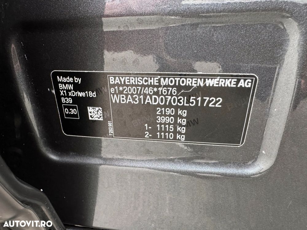 BMW X1 xDrive18d Aut. Advantage - 27