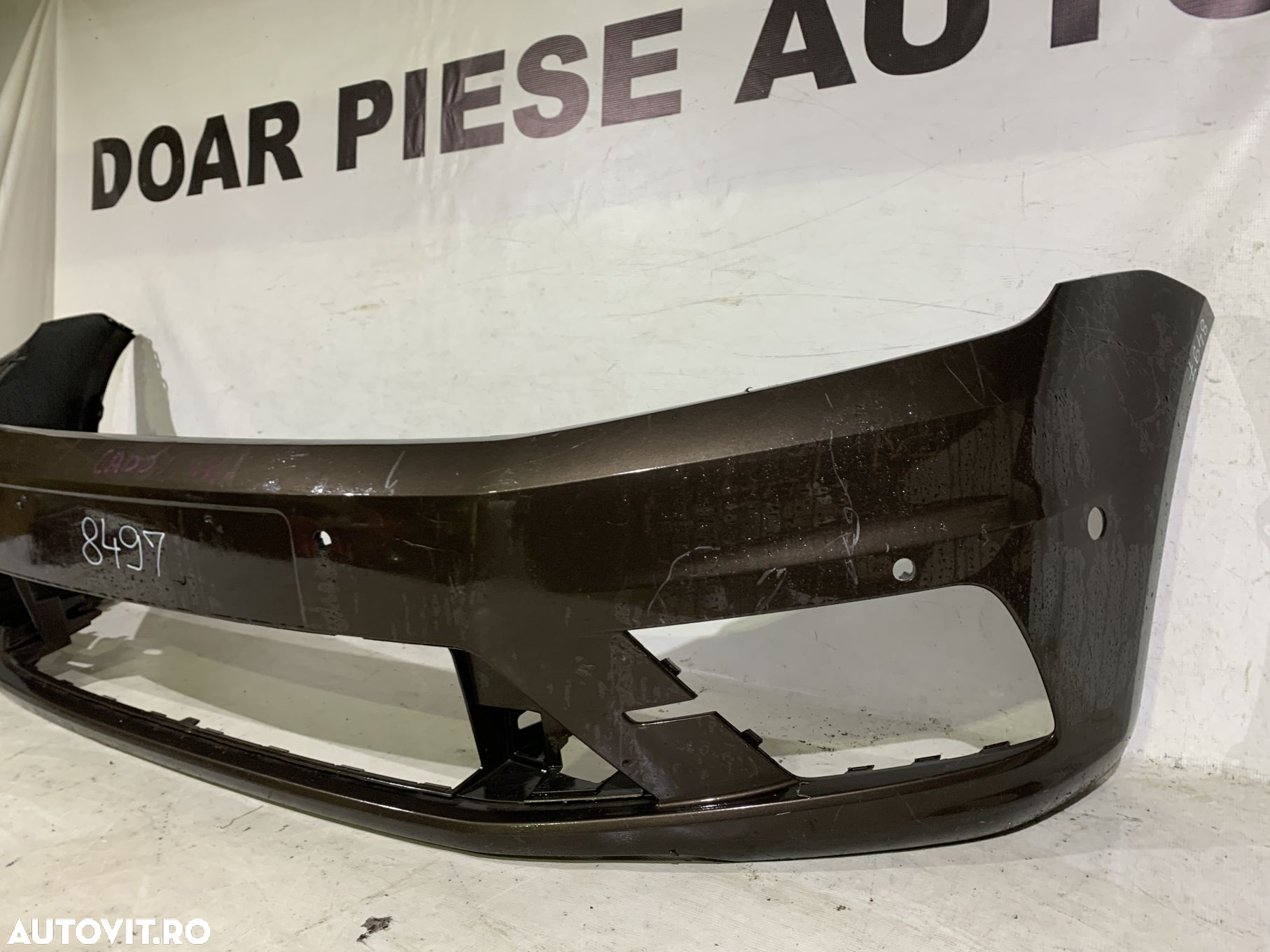Bara fata VW Caddy (de persoane), 2015, 2016, 2017, 2018, 2019, cod origine OE 2K5807221K, cu gauri pentru senzori de parcare (6). - 4