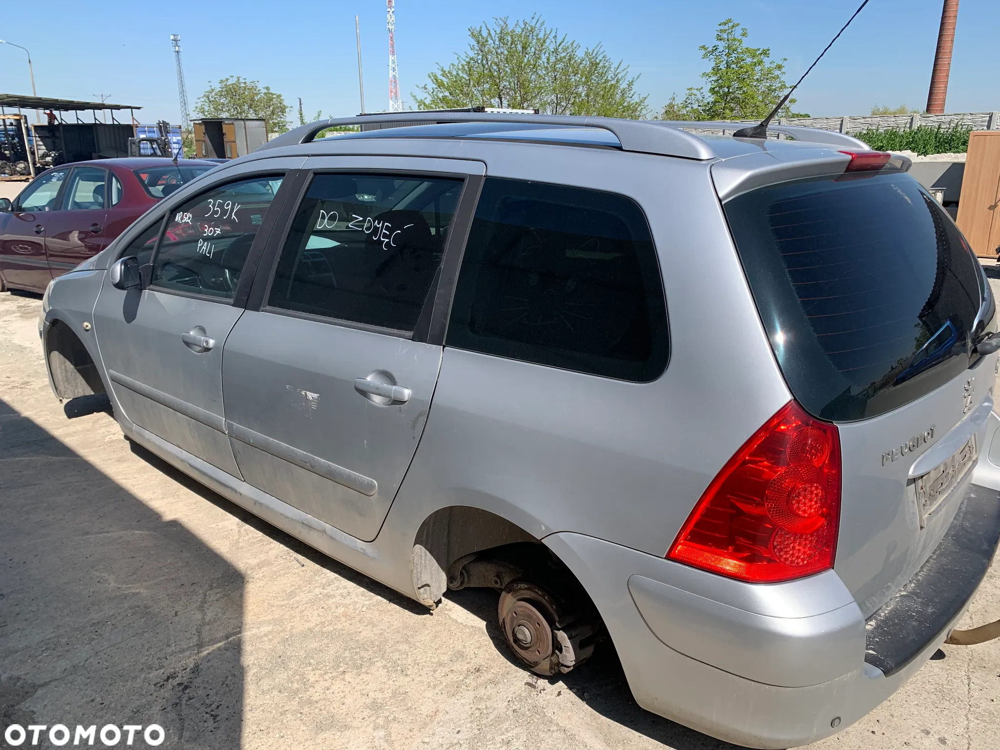 PEUGEOT 307 2007 *SAMOCHÓD NA CZĘŚCI* 582 MASKA LAMPA DRZWI LUSTERKO ZDERZAK GRILL BŁOTNIK KLAPA BELKA PRAWE LEWE PRZÓD TYŁ - 4