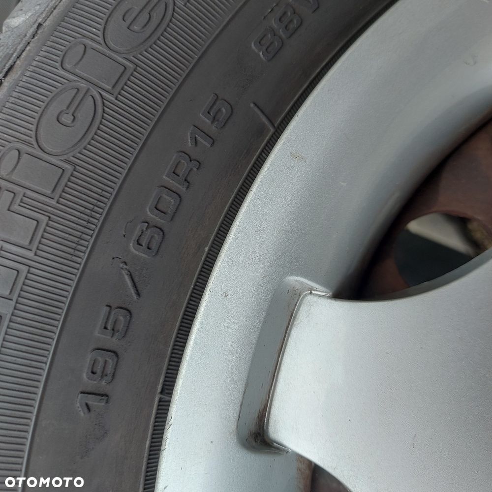 KOLA 15 STALOWE KOLPAKI OPONY LETNIE KOMPLET MERCEDES C W203 ORYGINAL DEMONTAZ 195/60 R15 - 2
