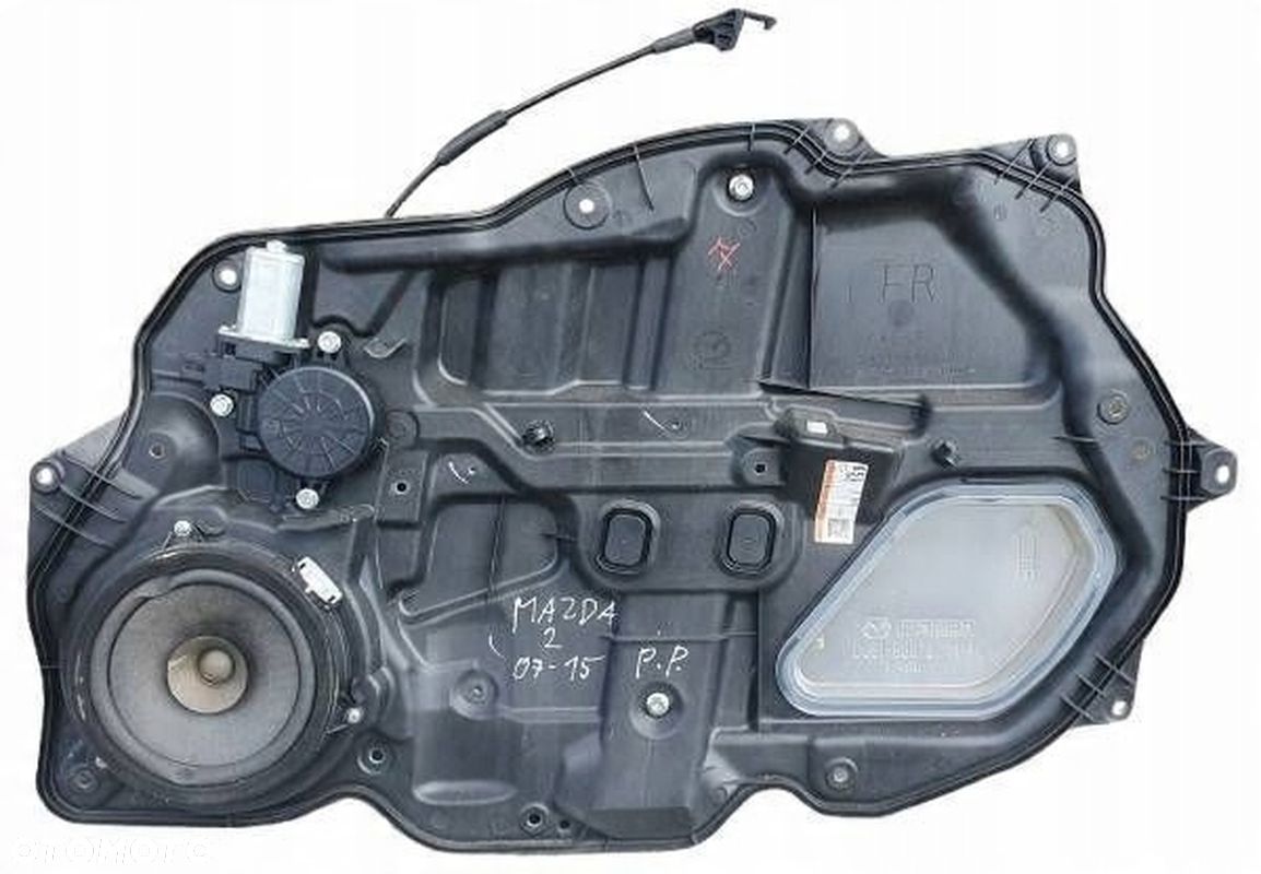 Mazda 2 II Mechanizm podnośnik szyby prawy przód - 1