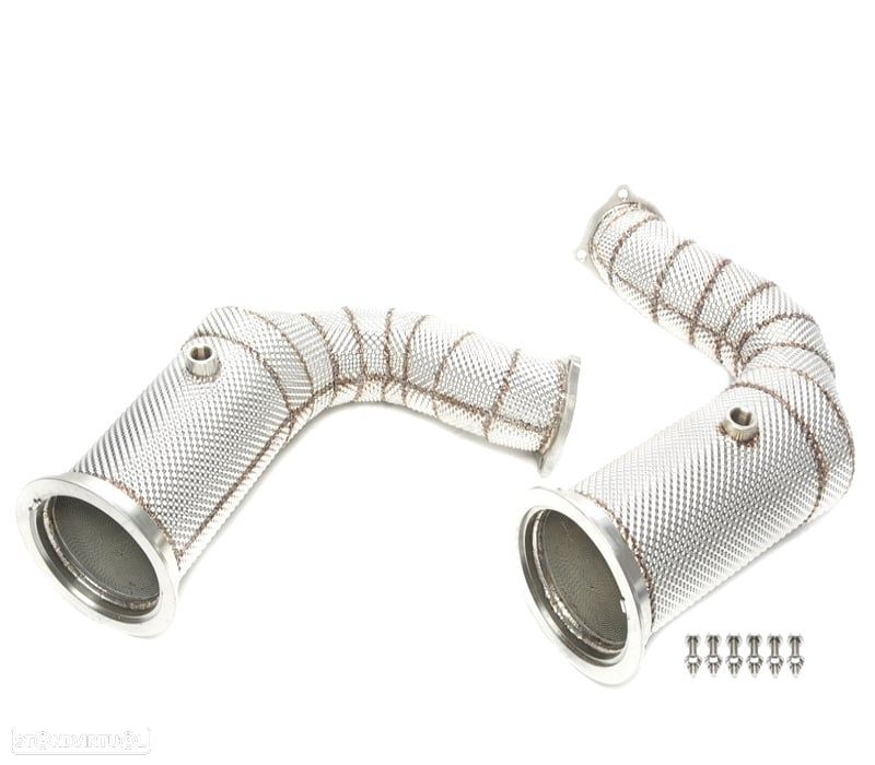 SUPRESSOR DE CATALISADOR PORSCHE CAYENNE TURBO 9YA 19-20 COM ESCUDO TÉRMICO - 1