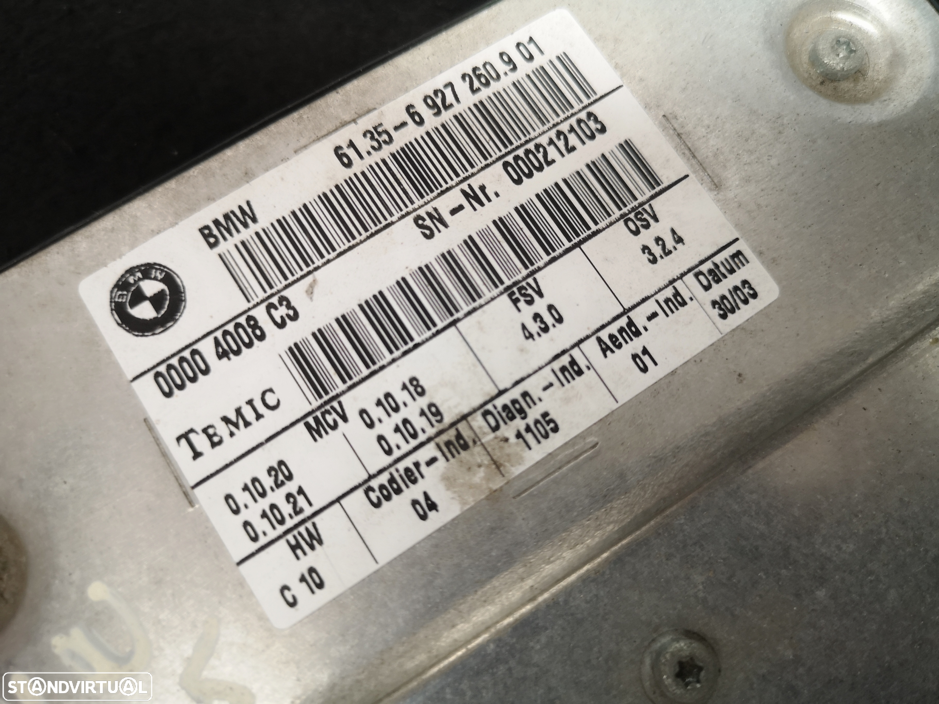 Centralina de banco bmw5 e60 e61 2003+ - 3