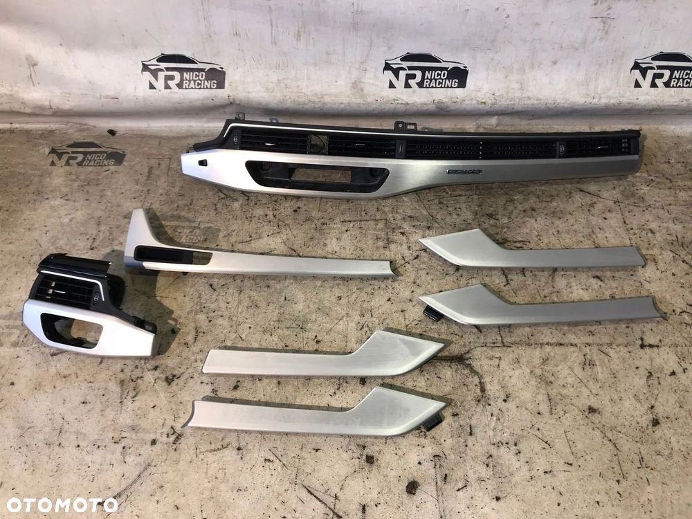 DEKORY WNĘTRZA AUDI A4 B9 SZCZOTKOWANE ALUMINIUM - 1