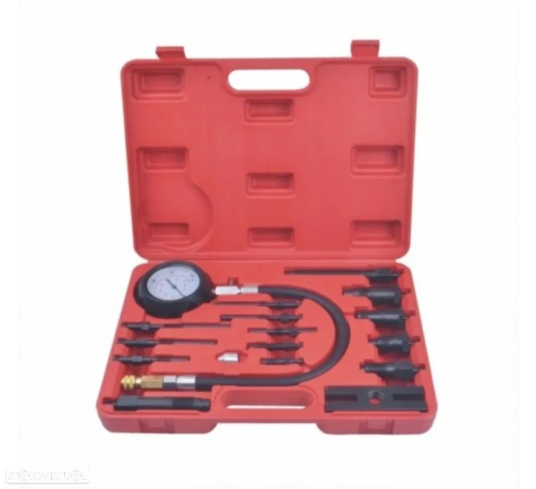 Kit Teste Compressão Cilindros Universal Multimarcas Diesel - 18 peças - 1