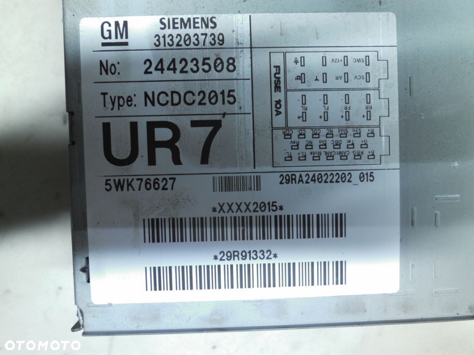 RADIO NAVI NAWIGACJA NCDC 2015 VECTRA C SIGNUM 02- OPEL CORSA C - 3