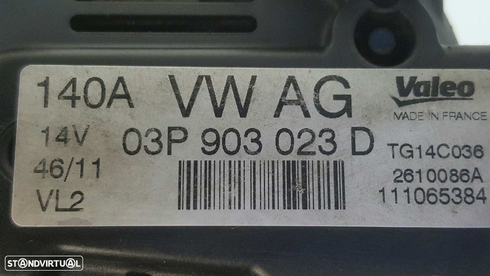 ALTERNADOR VOLKSWAGEN POLO (6R1) ADVANCE - 2