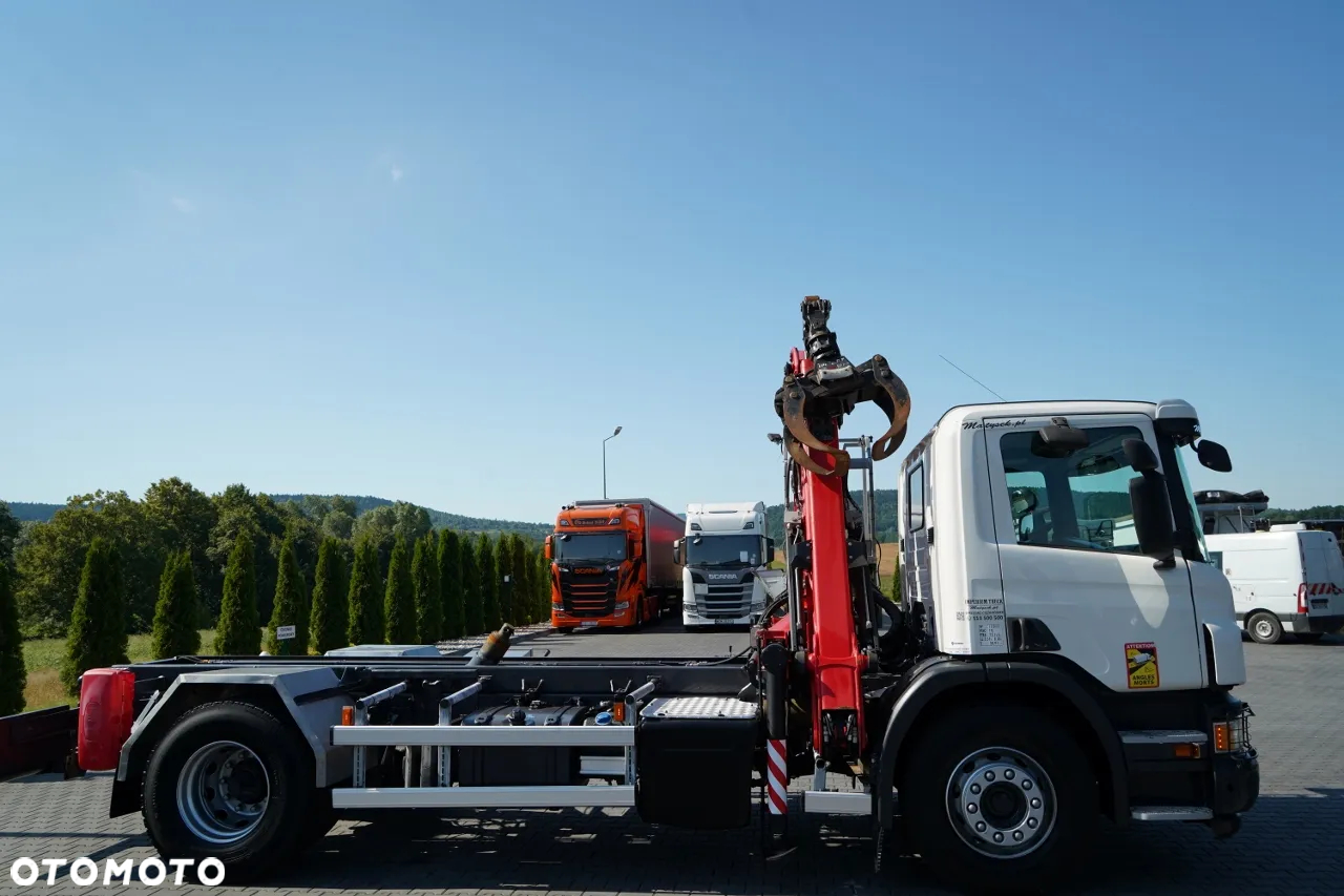 Scania P 280 / 4X2 / SIŁOWNIK DO WYWROTU /  + HDS PALFINGER C70Z73 / UDŹWIG 1 700 KG / MAX WYSÓW 7 M / STEROWANIE RADIOWE / EURO 6 - 17