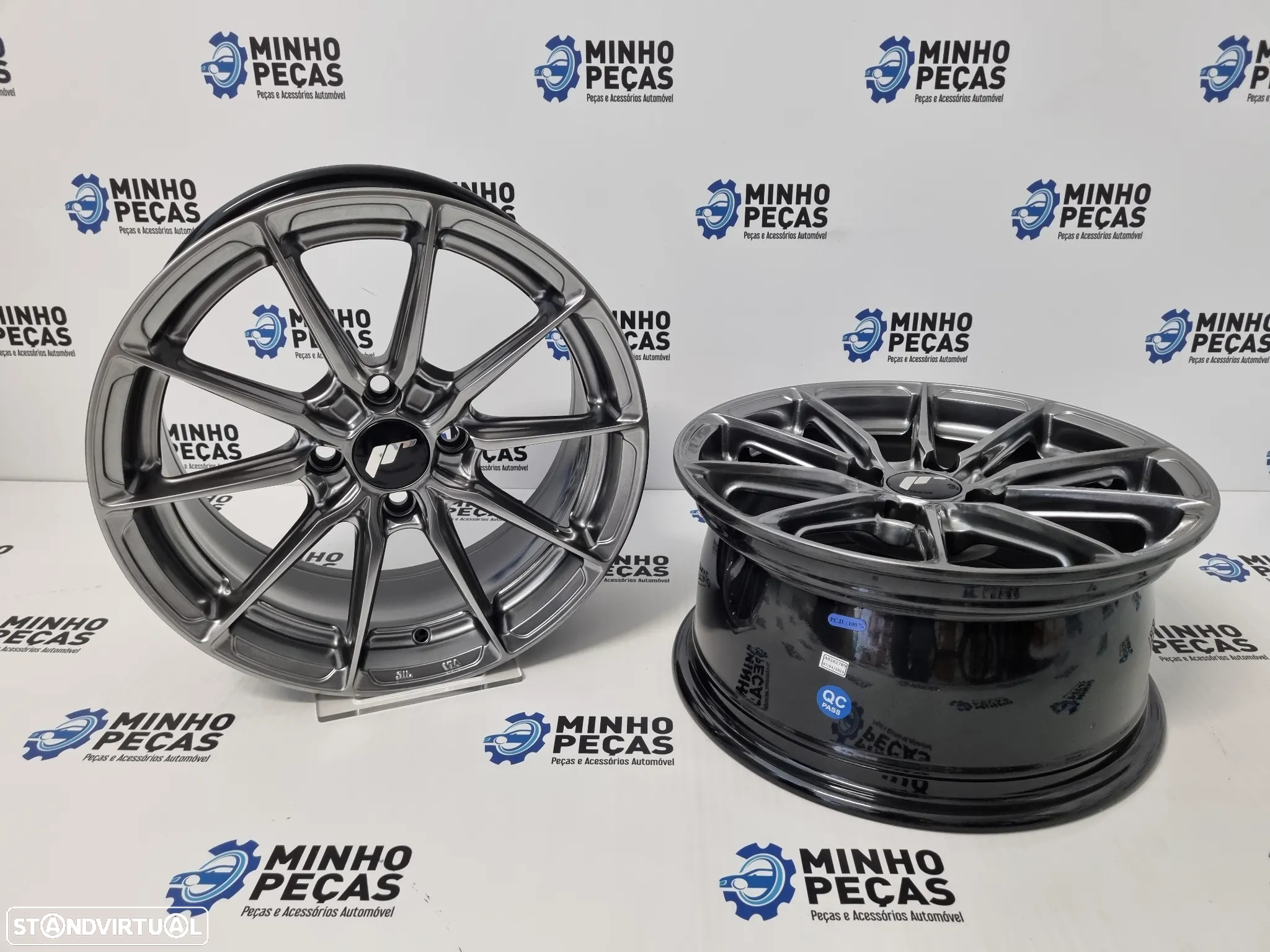 Jantes Japan Racing (JR37) em 15 (4x100) Hyper Black - 4