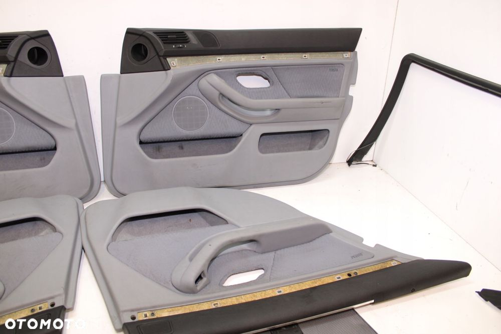 BMW E39 kombi TAPICERKA BOCZKI DRZWI 4SZT BOCZEK EUROPA ROLETY TYŁ RARYTAS - 3