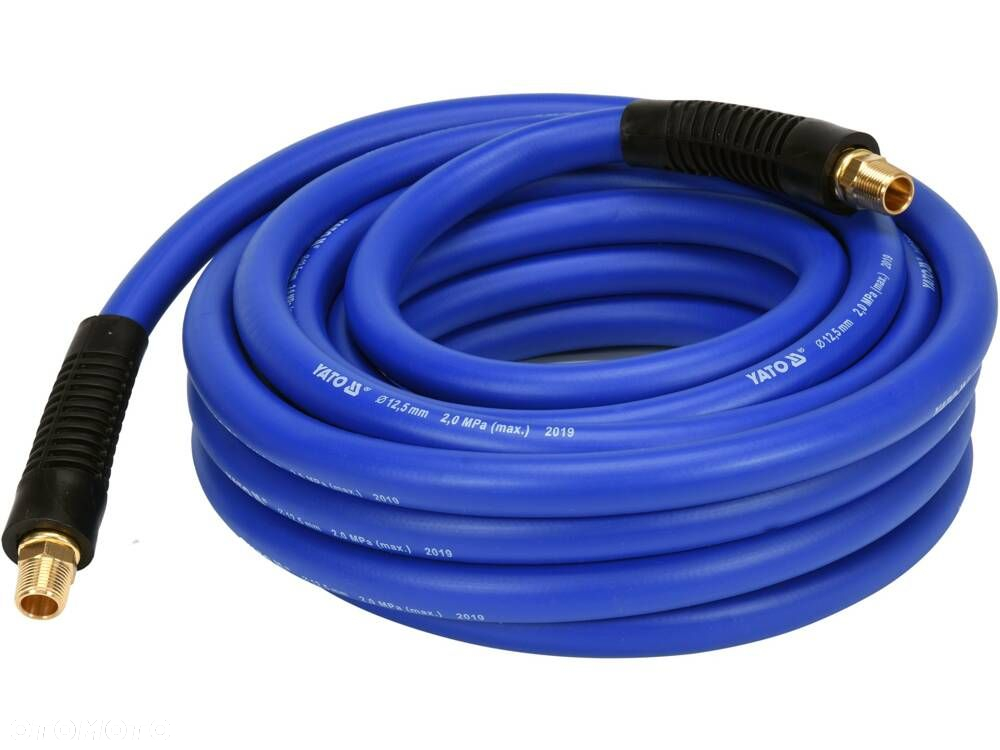 YATO WĄŻ PNEUMATYCZNY HYBRYDOWY 1/2" 10M KOŃCÓWKI G3/8" 20 BAR YT-24236 - 2