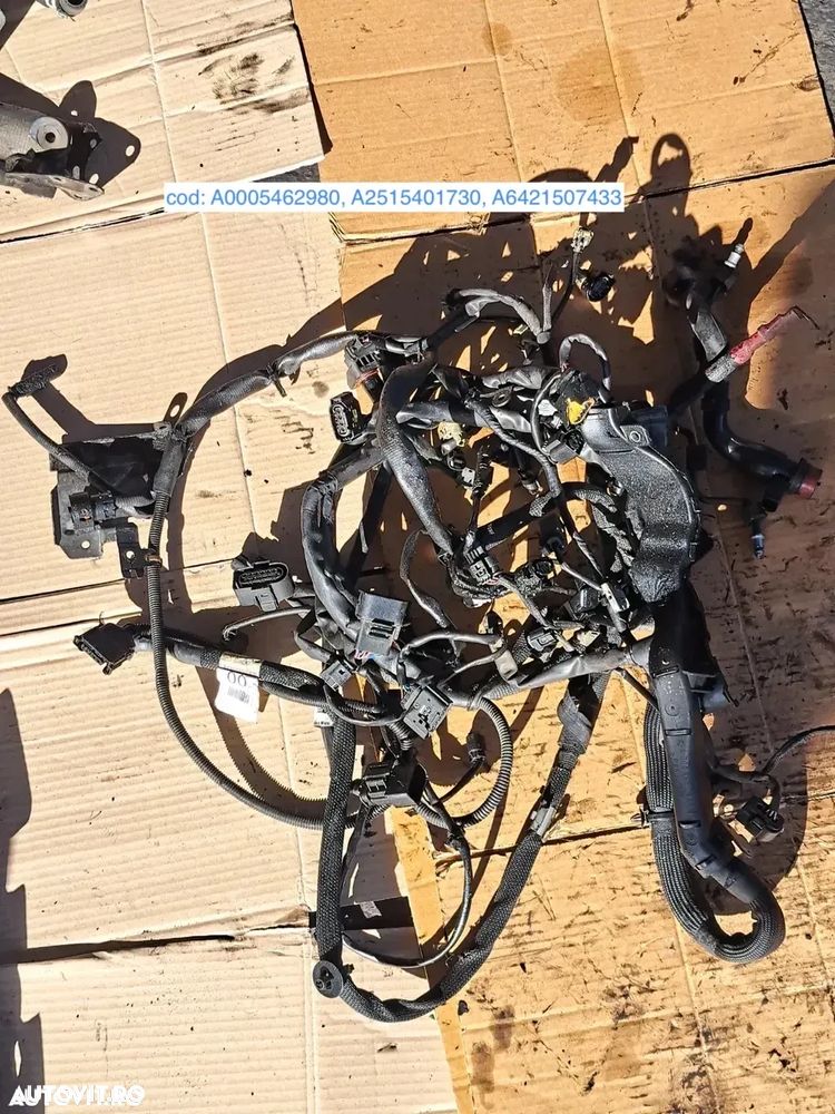 Anexe motor mercedes OM642 3.0cdi 3.2cdi 3.5cdi W219 diesel rampa injectoare pompa inalta presiune electromotor alternator pompa servo clapeta acceleratie rampa injectoare galerie admisie evacuare instalatie electrica - 10