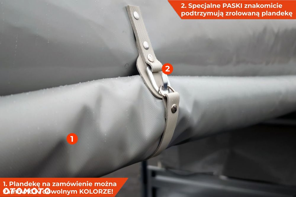 Neptun Przyczepa Neptun Nordica N7-263 2 BaseLine [GN287] Koła pod spodem pod skrzynią NOWA Bardzo SOLIDNA 263 x 145 cm 263x145 - 15