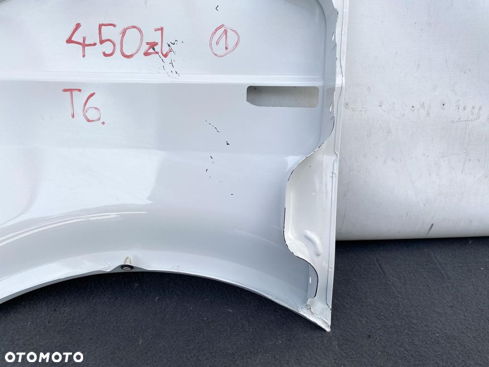 VW TRANSPORTER T6 15- BŁOTNIK PRZEDIN PRAWY PRZÓD BIAŁY 7E0821196 - 10