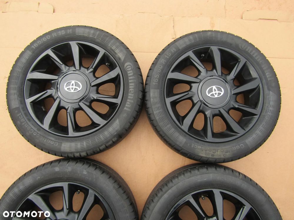 4x FELGI KOŁA 15 Citroen C1 Toyota Aygo II IQ Peugeot 107 108 / + Opony 165/60 LETNIE - 4