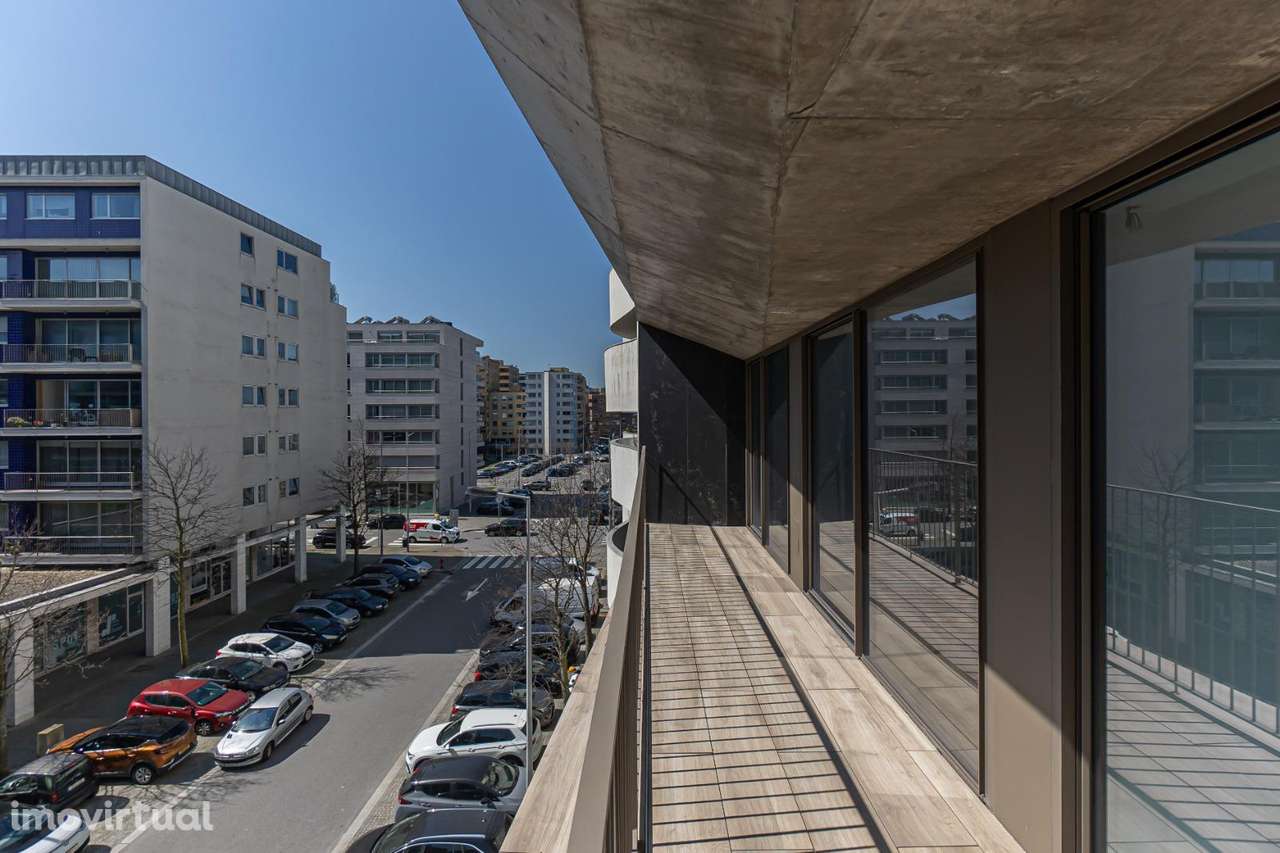 T3 Novo Luxo em Matosinhos Sul a 200m Praia, Varandas e Garagem Dupla - Grande imagem: 3/29