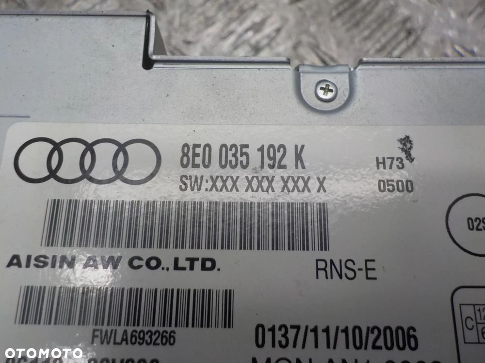 AUDI A4 B7 3.2 FSI RADIO NAWIGACJA RNS-E 8E0035192K - 4