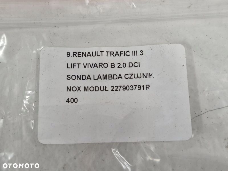 RENAULT TRAFIC III 3 LIFT VIVARO B 2.0 DCI SONDA LAMBDA CZUJNIK NOX MODUŁ - 9