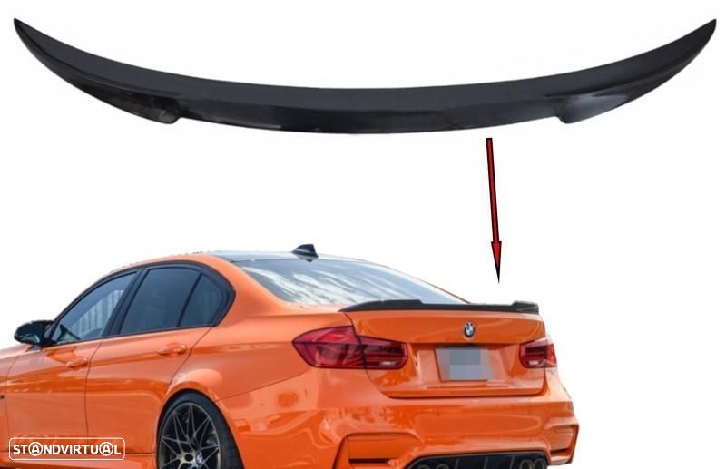 Aileron Bmw Série 3 F30 M3 F80 (2011 a 2019) Carbono - 1