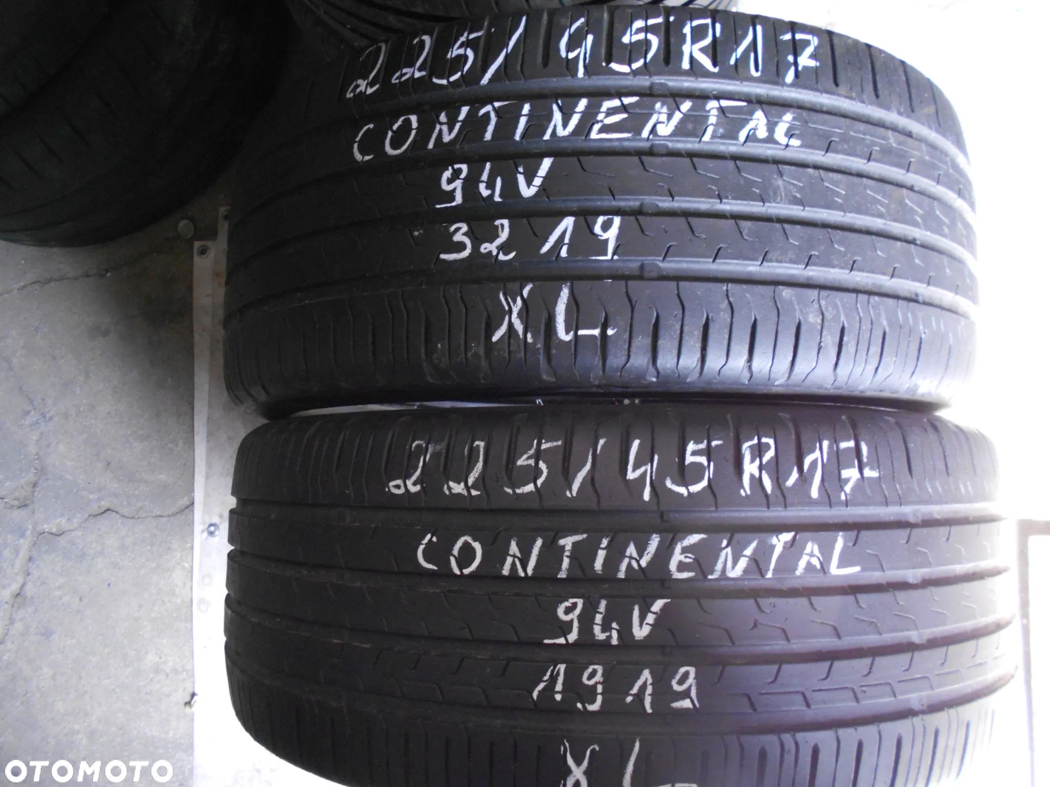 OPONY 225/45R17 CONTINENTAL ECO CONTACT 6 XL DOT 3219 7.9MM - 1