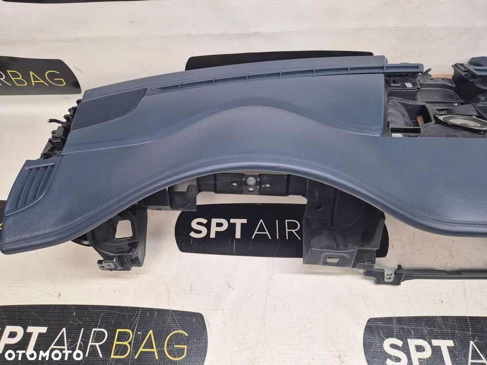 PORSCHE PANAMERA 970 DESKA ROZDZIELCZA NIEBIESKA NITKA KONSOLA KOKPIT PULPIT PODUSZKI AIRBAG AIR BAG PASY KIT SET - 2