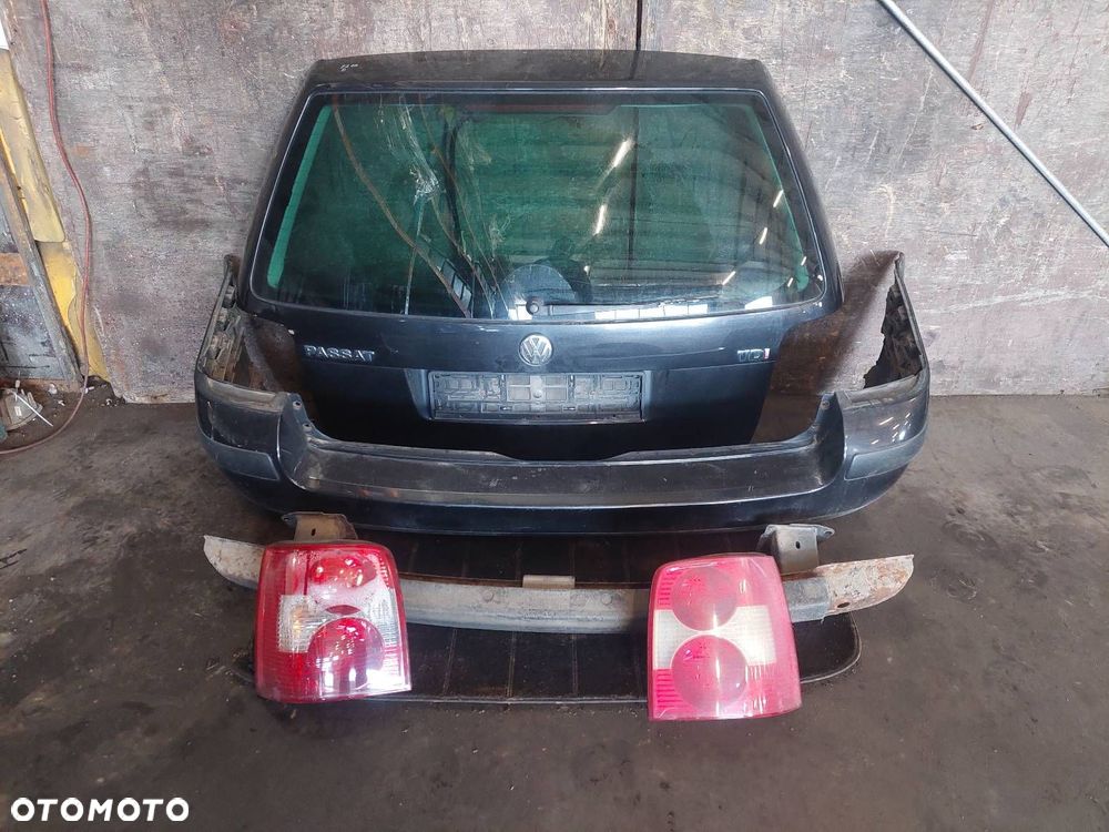 KOMPLETNY TYŁ KLAPA BAGAŻNIKA ZDERZAK TYŁ LAMPY PASSAT B5 LIFT KOMBI LC9Z - 1