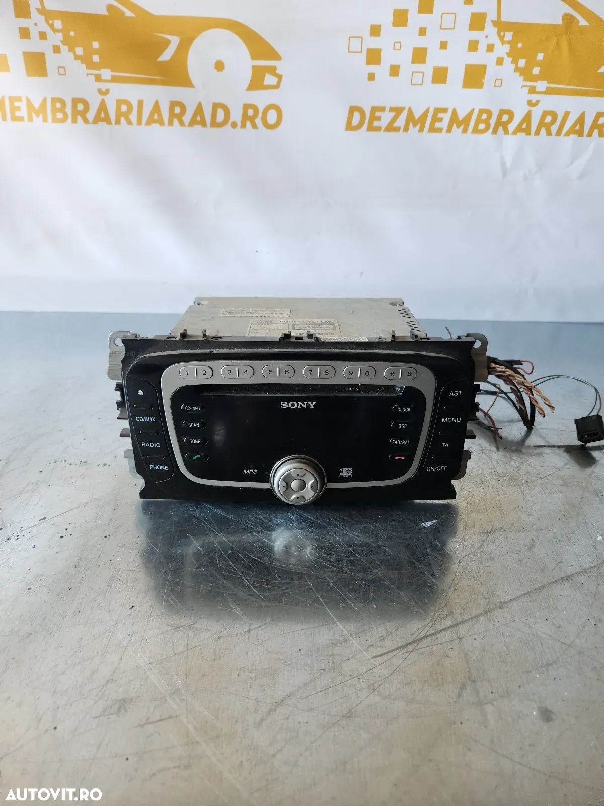Radio Cd Cd Player Ford Mondeo Mk4 S Max C Max Dupa 2008 Cod VP6M2F-18C821-AE - 1