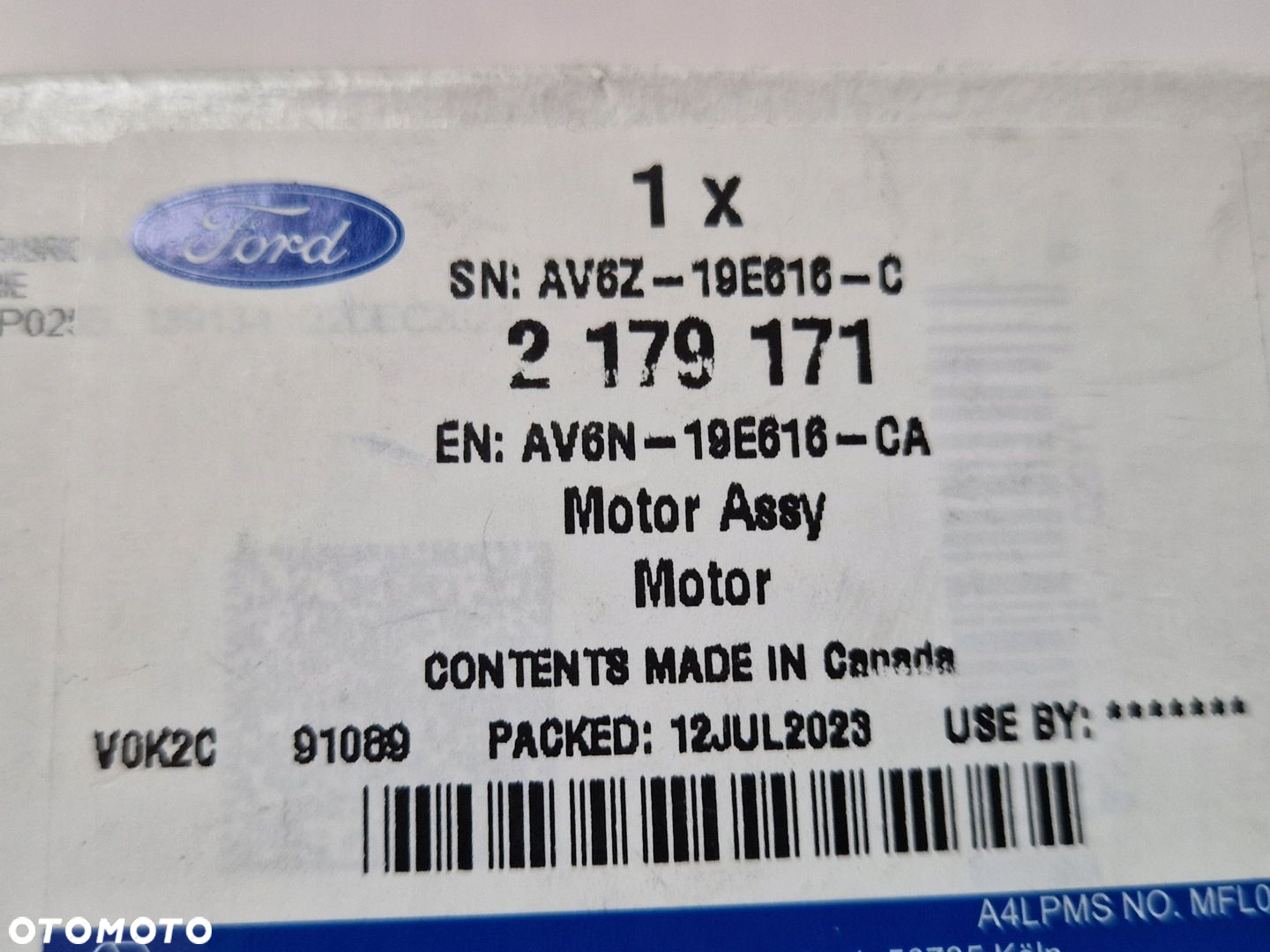 FORD STEROWNIK KLAP NAWIEWU NAGRZEWNICY AV6N-19E616-CA 2179171 NOWY ORYGINA - 4