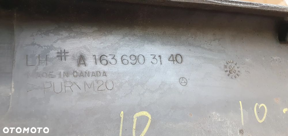 Listwa progowa lewa AMG Mercedes ML W163 A1636903140 - 6