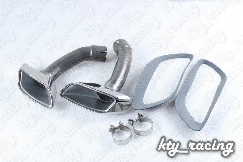 Ornament TOBA BMW X6 E71 TIPS TOBE SHADOW LINE Chrom si Black Chrome  CALITATE PREMIUM ⭐️⭐️⭐️⭐️⭐️ - 3