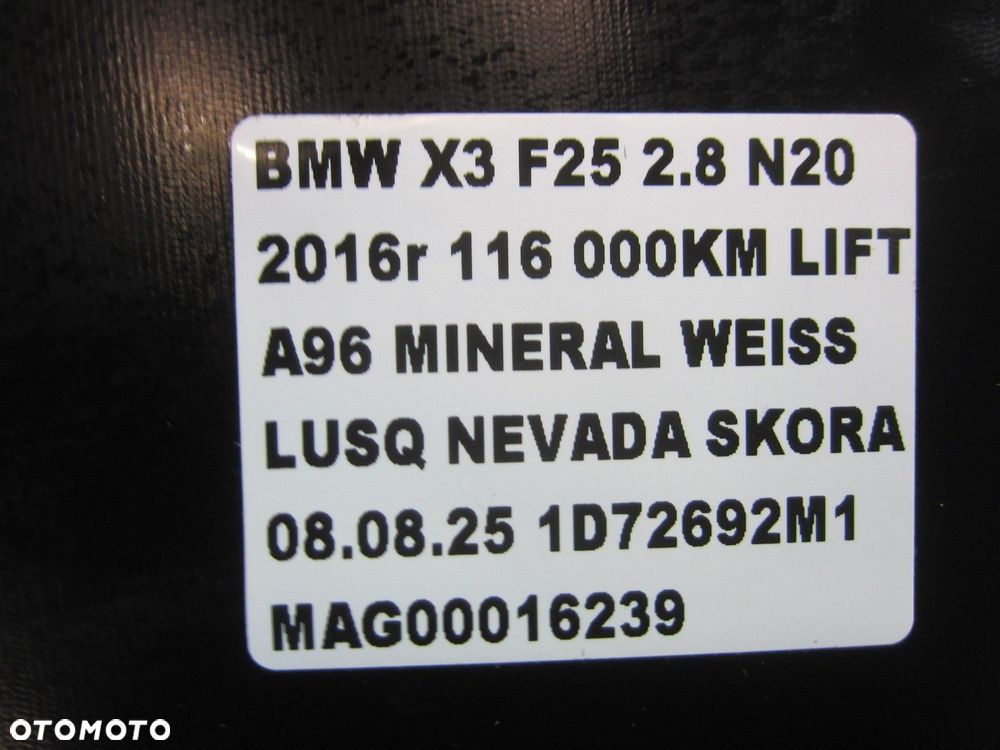 BMW X3 F25 X4 F26 HAK UCHO HOLOWNICZE SKRZYNKA ZESTAW 7372961 72157953893 - 11