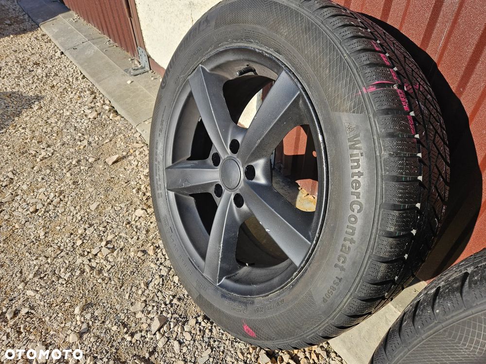 FELGI ALUMINIOWE FELGA KOŁA OPONY 17  7 J  ET 40 5X112 225 55 17 CONTINENTAL WINTER CONTACT TS850P SKODA VOLKSWAGEN - 5