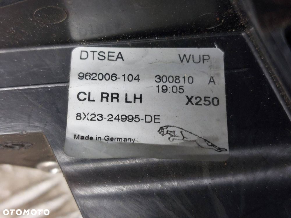 ZAMEK DRZWI LEWY TYŁ + KLAMKA JAGUAR XF X250 JJX 8X23-24995-DE - 2