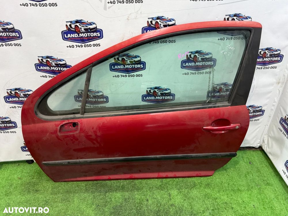 USA PORTIERA FATA STÂNGA PEUGEOT 207 1.4 BENZINA 2007 / BERLINA 3 USI COD OEM 9002AN 2006-2014 - 1