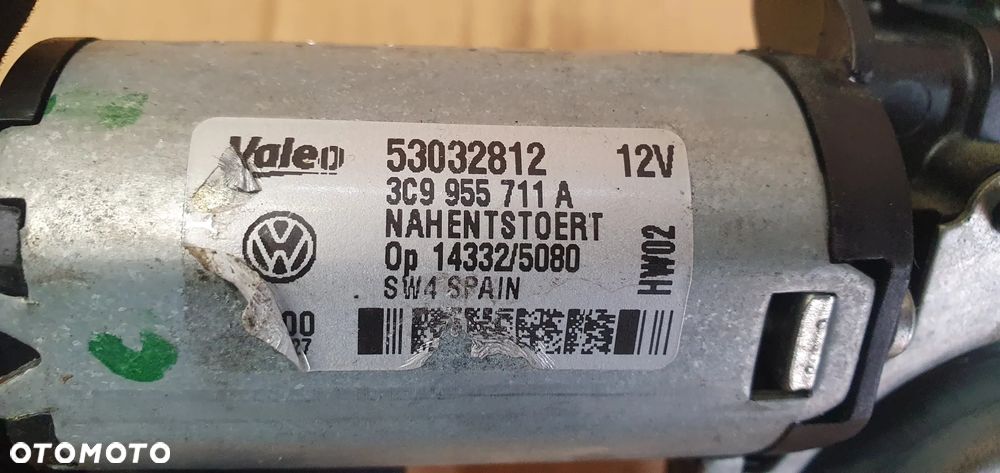 Silniczek wycieraczki tył tylnej VW Passat B7 3C9955711A - 6