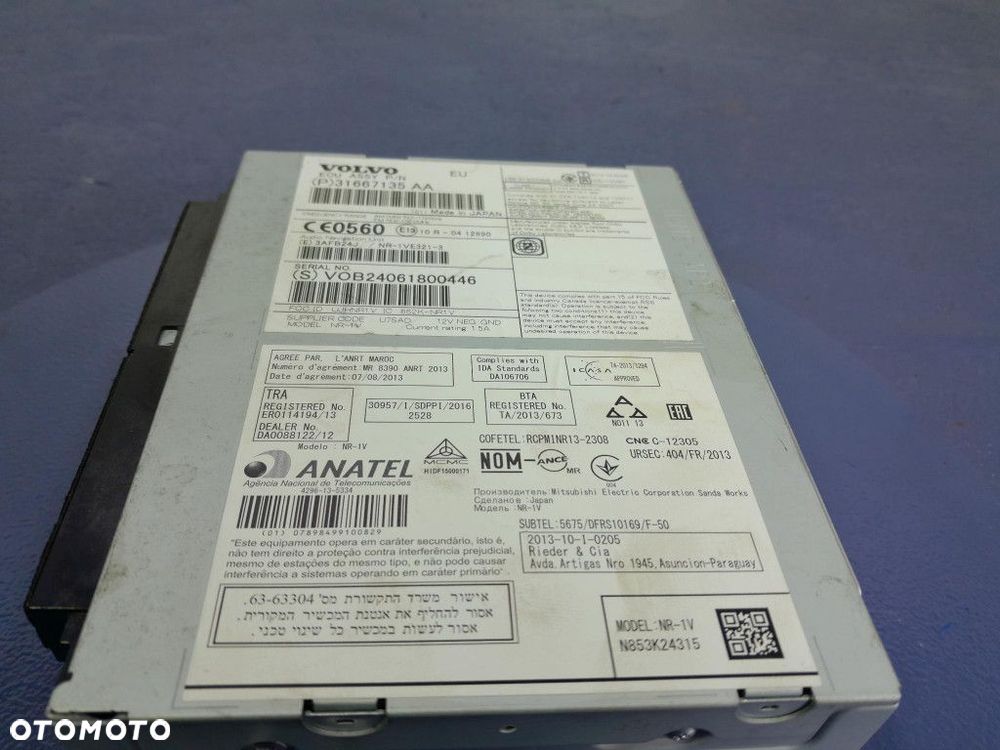 VOLVO XC60 I LIFT RADIO CD NAWIGACJA 31667135AA - 3
