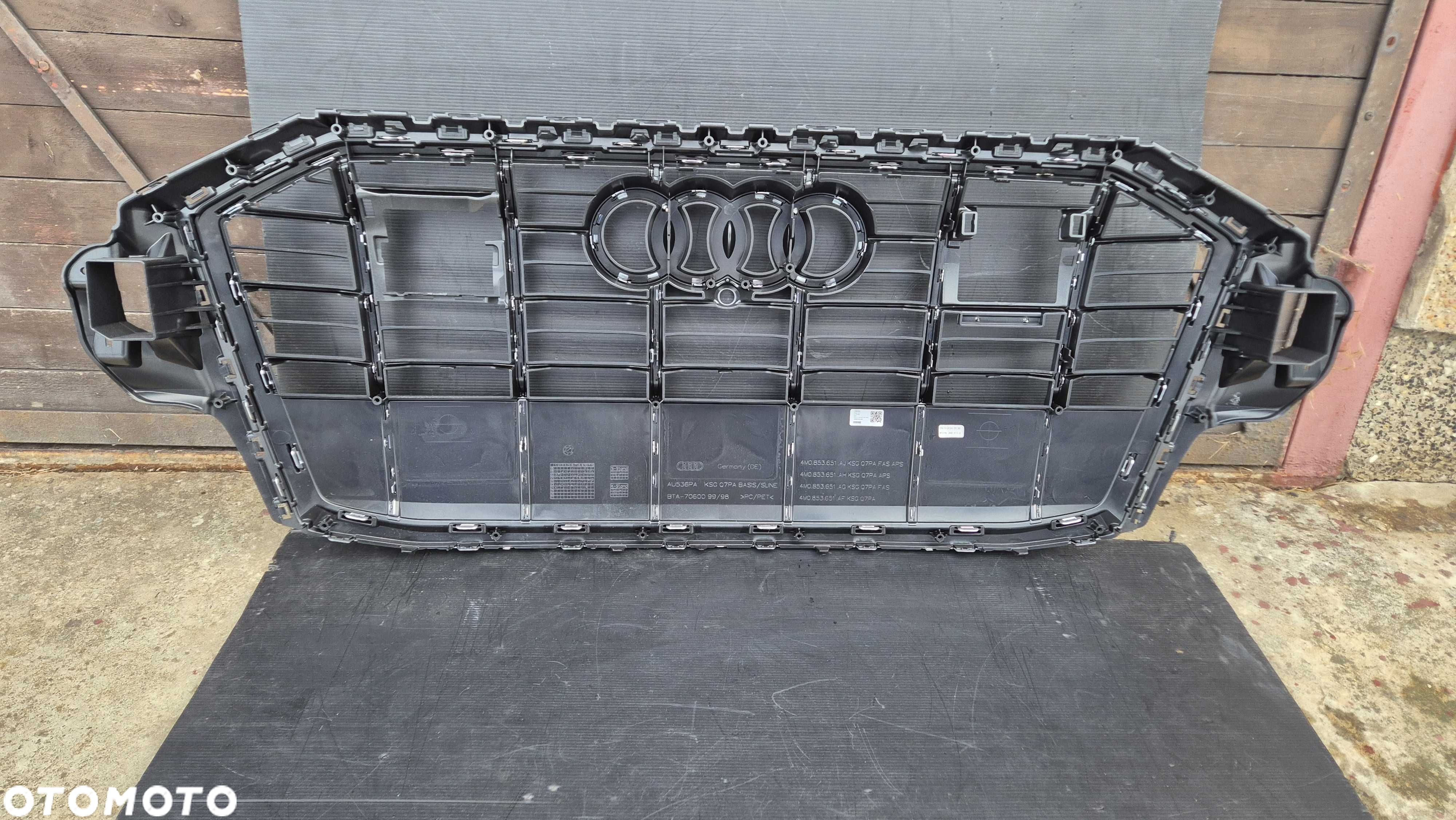 Atrapa chłodnicy GRILL Audi Q7 4M LIFT 19- OE CHROM Kamera Radar NOWA! - 6