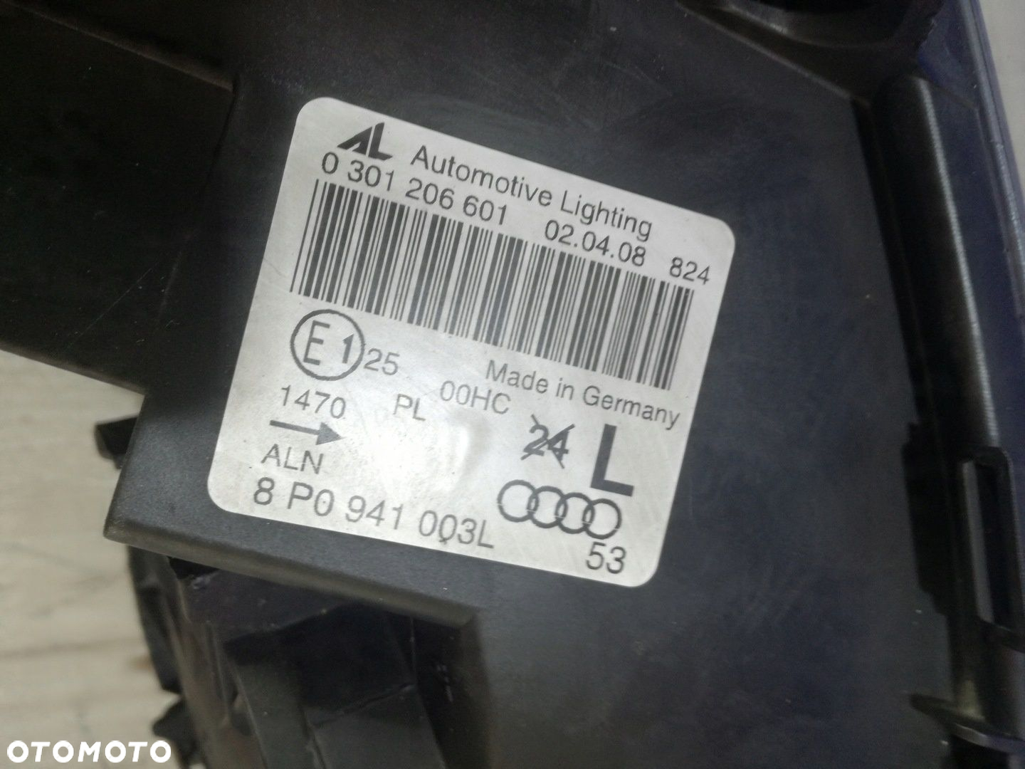 Audi A3 8P 03/08 lampa reflektor przód lewa Anglik 8P0 941 003L - 3
