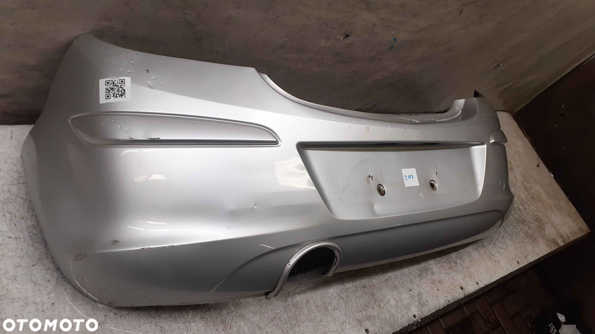 ^ ZDERZAK TYŁ TYLNY OPEL CORSA D Z157 Z176 SREBRNY - 4