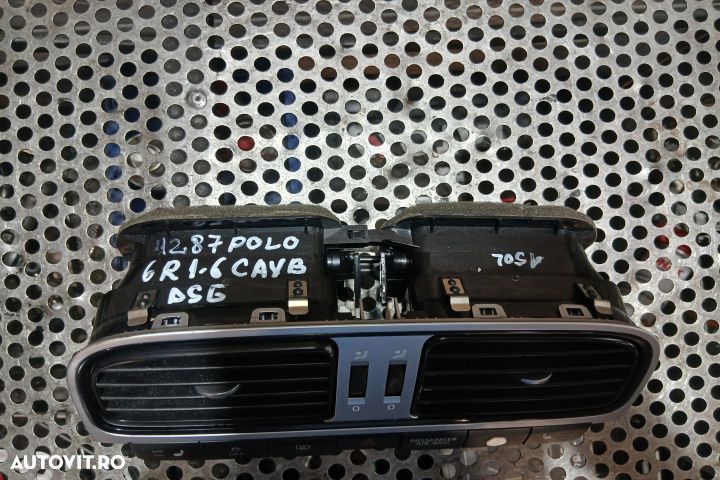 Grila ventilatie bord centru 6RF819728 6RF819728 Volkswagen VW Polo 5 - 2