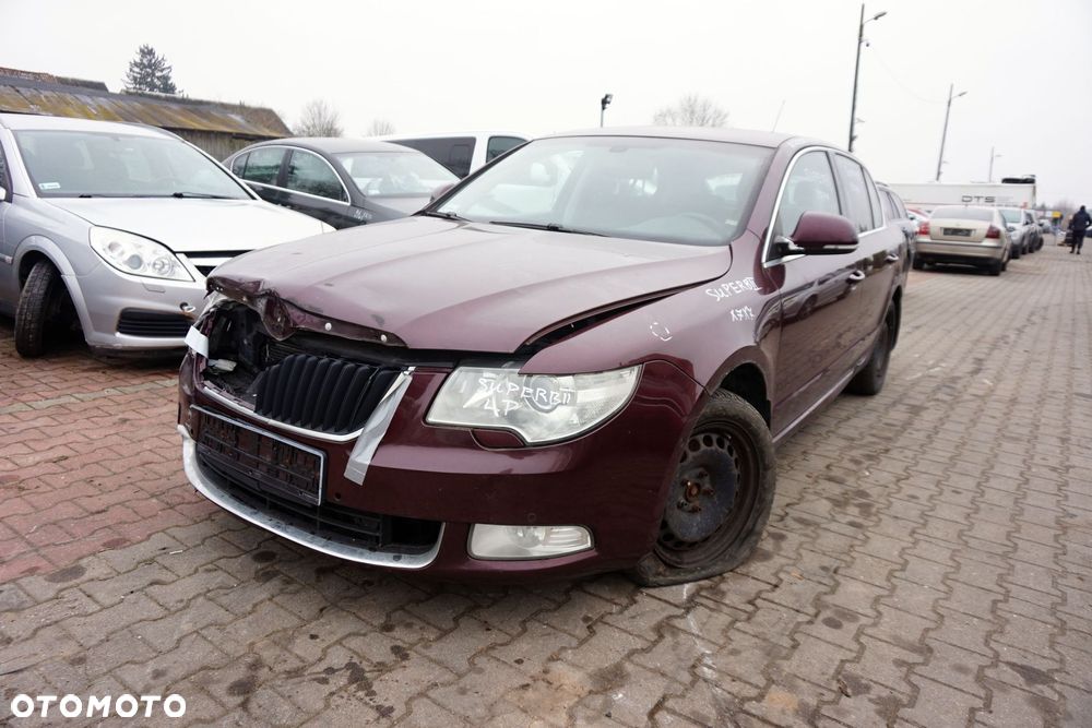 SKODA SUPERB LB LIFTBACK 2008 LF3X 2.0 TDI BMP 140KM KNS Rosso Brunello na części - 1