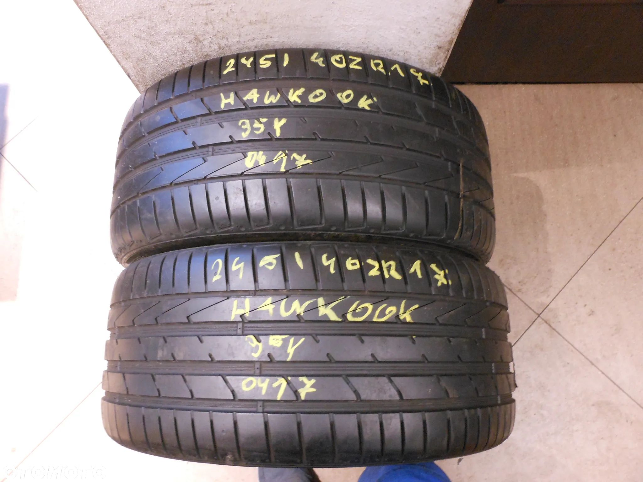 Opony 245/40r17 hankook ventus s1 evo 2 6mm lato para - 1