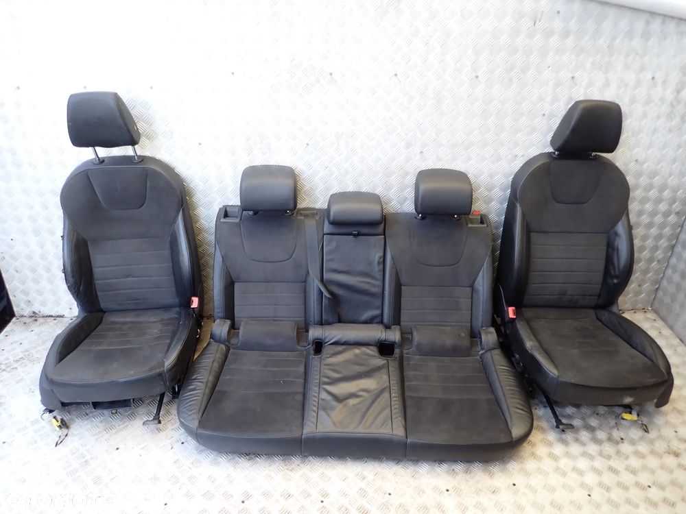 AUDI A6 C7  FOTEL PRZEDNI PRAWY / LEWY ORAZ KANAPA TYLNIA MATERIAŁ - SKÓRA KOMPLET - 1