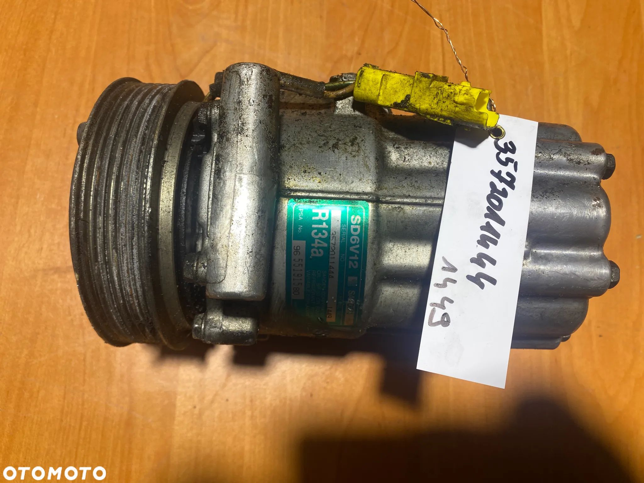 KOMPRESOR SPRĘŻARKA KLIMATYZACJI PEUGEOT PARTNER 206 9655191580 - 1
