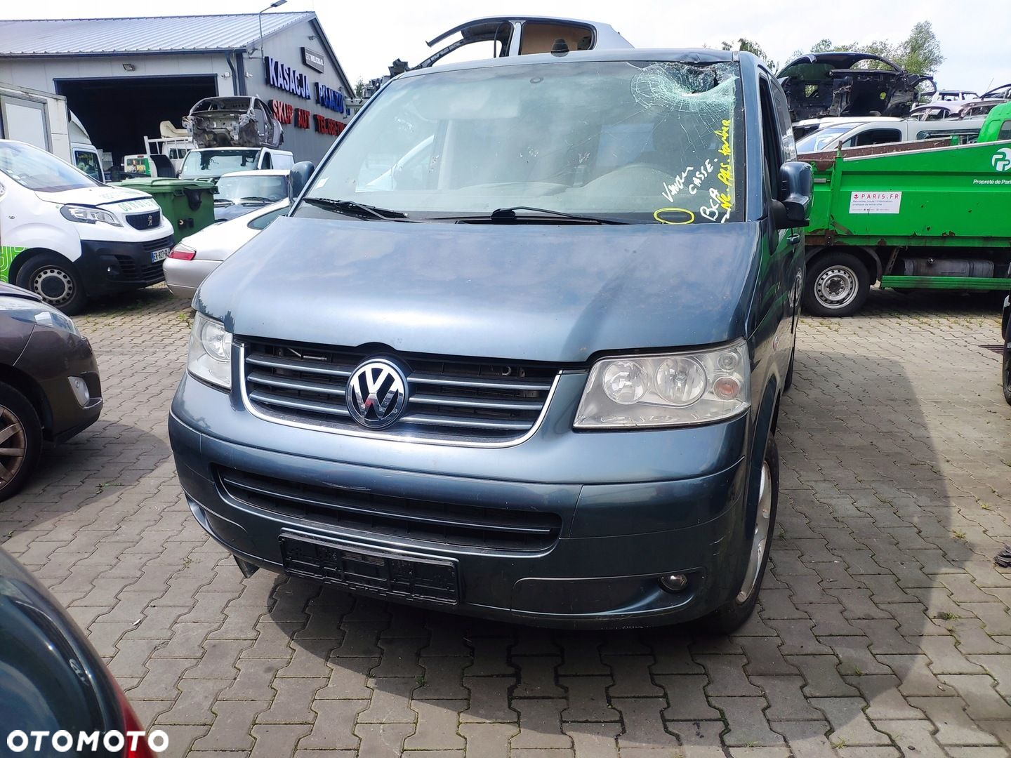 VW TRANSPORTER T5 MULTIVAN ZDERZAK TYŁ LD7U 7HM - 4