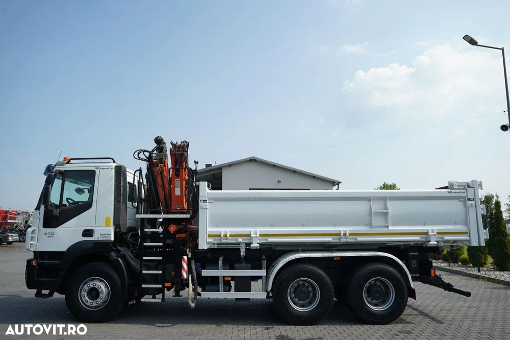 Iveco TRAKKER 410 / 6X4 / 2 PAGINI ATLAS 125.2 BASCULATOR + HDS / HYDROBRAD / ROTATOR / MANUAL / EURO 5 EEV / - 13