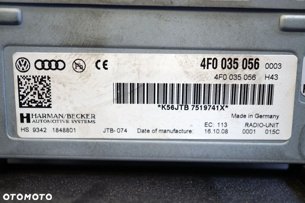 RADIO NAWIGACJA FABRYCZNA A6 C6 LIFT 4F0035056 MMI 3G AUDI 2008-2011 - 11